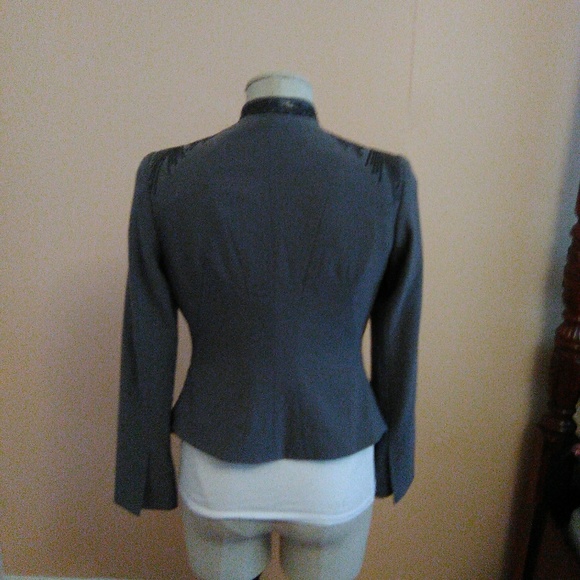 Charcoal Grey Blazer with Sequins - Picture 2 of 5